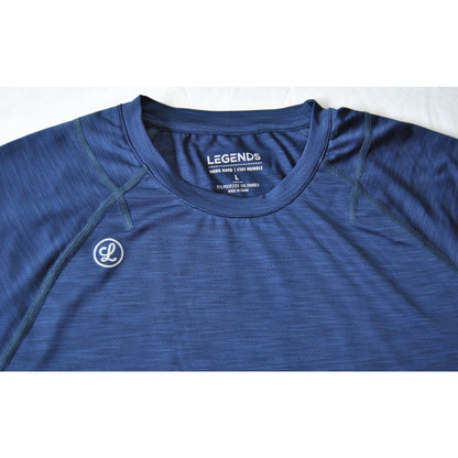 Legends Enzo Tee Anti-microbial & Moisture wicking Navy Blue Short Sleeve Shirt