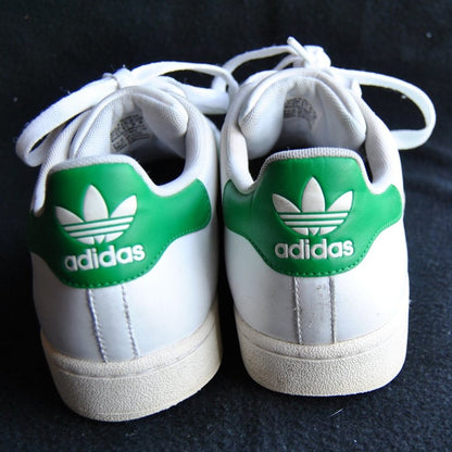 Adidas Superstar White w/ Green Stripes & Logo Size: 11 Men's