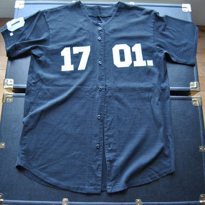 Detroit Is The New Black 1701 Medium Black Button-down Jersey