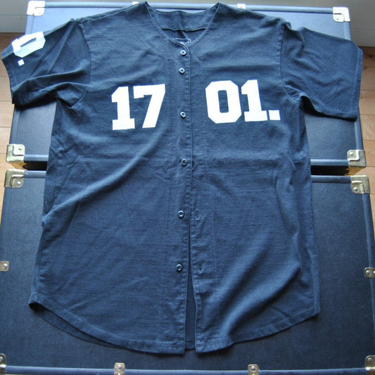 Detroit Is The New Black 1701 Medium Black Button-down Jersey