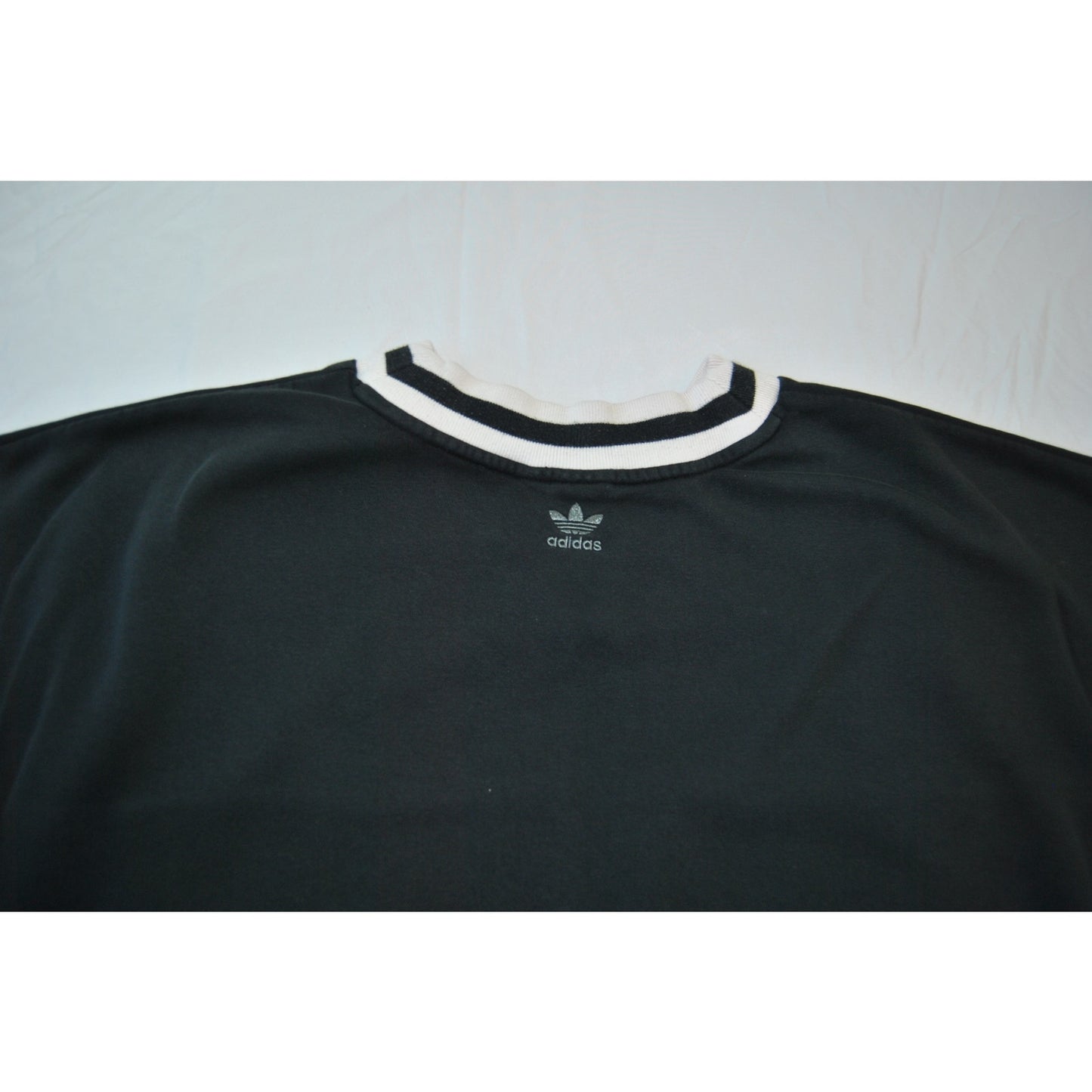 Adidas Black Spelled- Out Deadstock Sweatshirt 1990s Medium