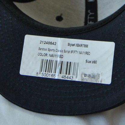 Barstool Sports New Era Navy Blue & Red Snap Back Hat (New w/ Tag)