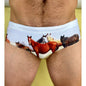 Marcuse Wild Horse Design Swim Brief Size: Medium