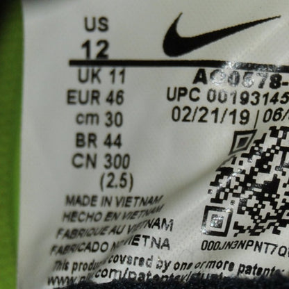 Nike Phantom Venom Neon Yellow & Black Turf Shoes Size: 12