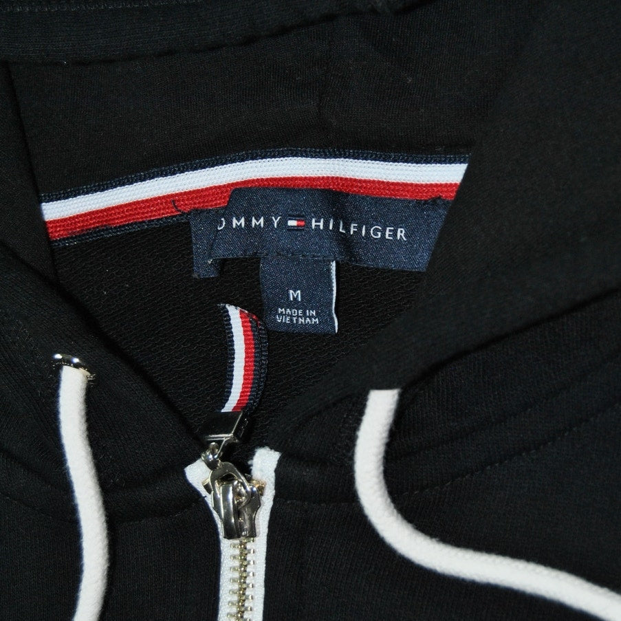 Tommy Hilfiger Medium Black Full Zip-up Lightweight Hoodie