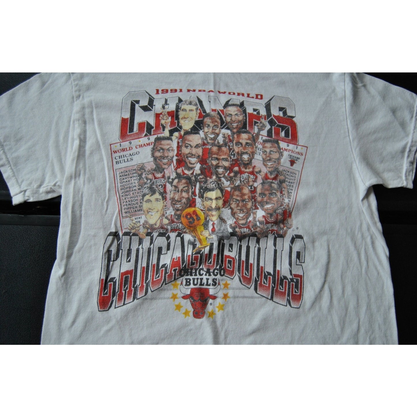 Chicago Bulls 1991 NBA World Champions Medium Short Sleeve Shirt