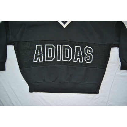 Adidas Black Spelled- Out Deadstock Sweatshirt 1990s Medium
