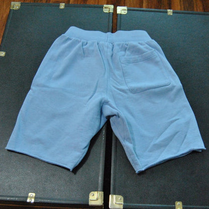 Champion Reverse Weave Small Light Blue and Pink Sweat Shorts