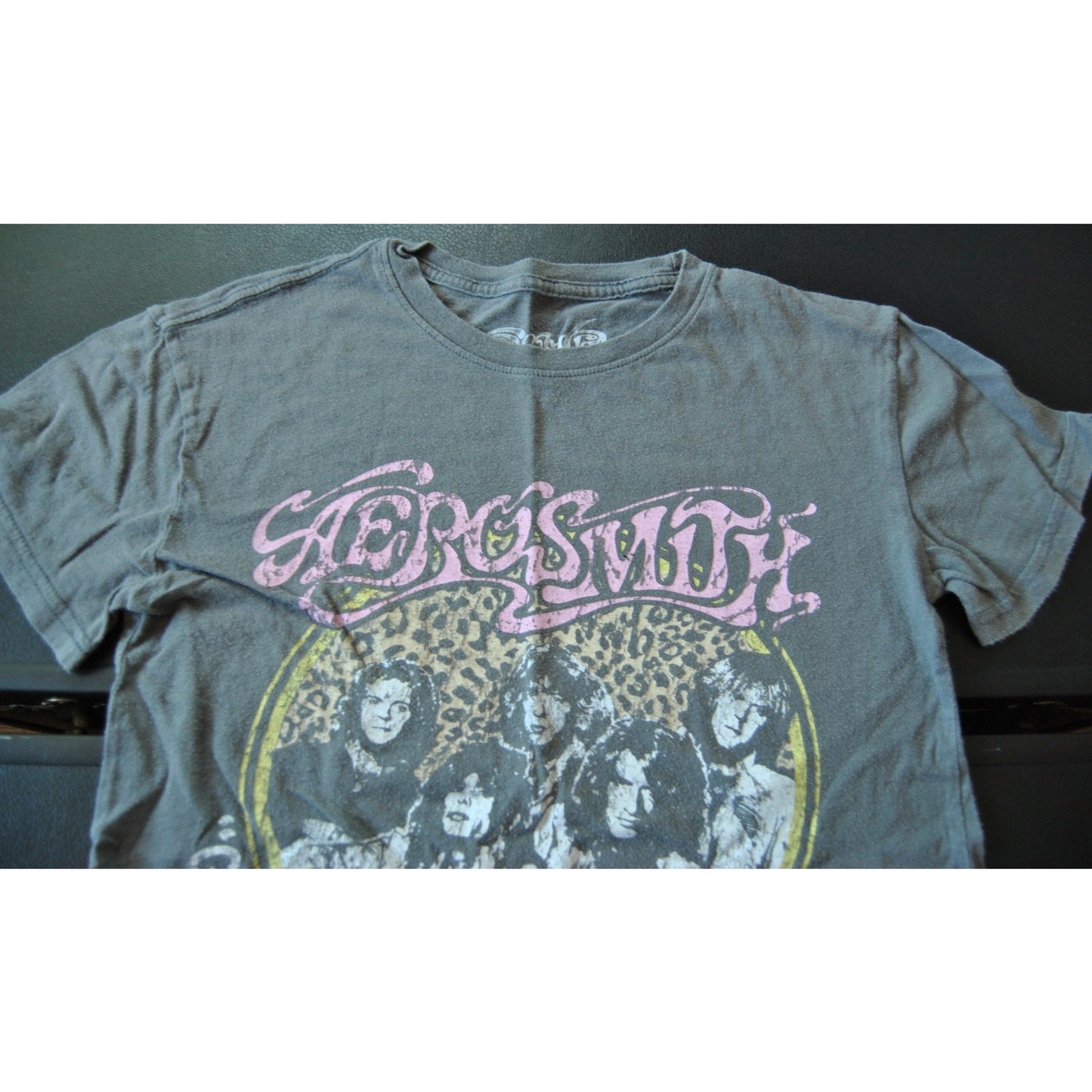 Aerosmith Get your Wings US Tour 74' Small Gray Short Sheeve Shirt