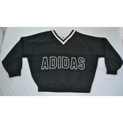 Adidas Black Spelled- Out Deadstock Sweatshirt 1990s Medium