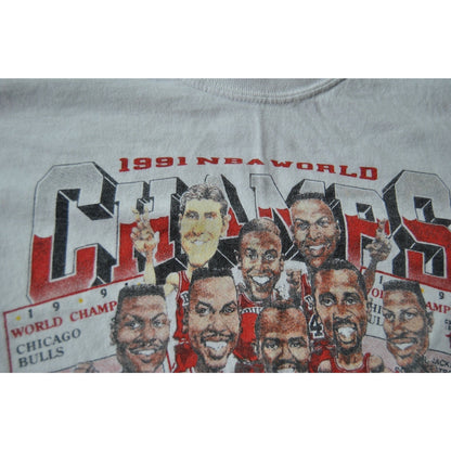 Chicago Bulls 1991 NBA World Champions Medium Short Sleeve Shirt