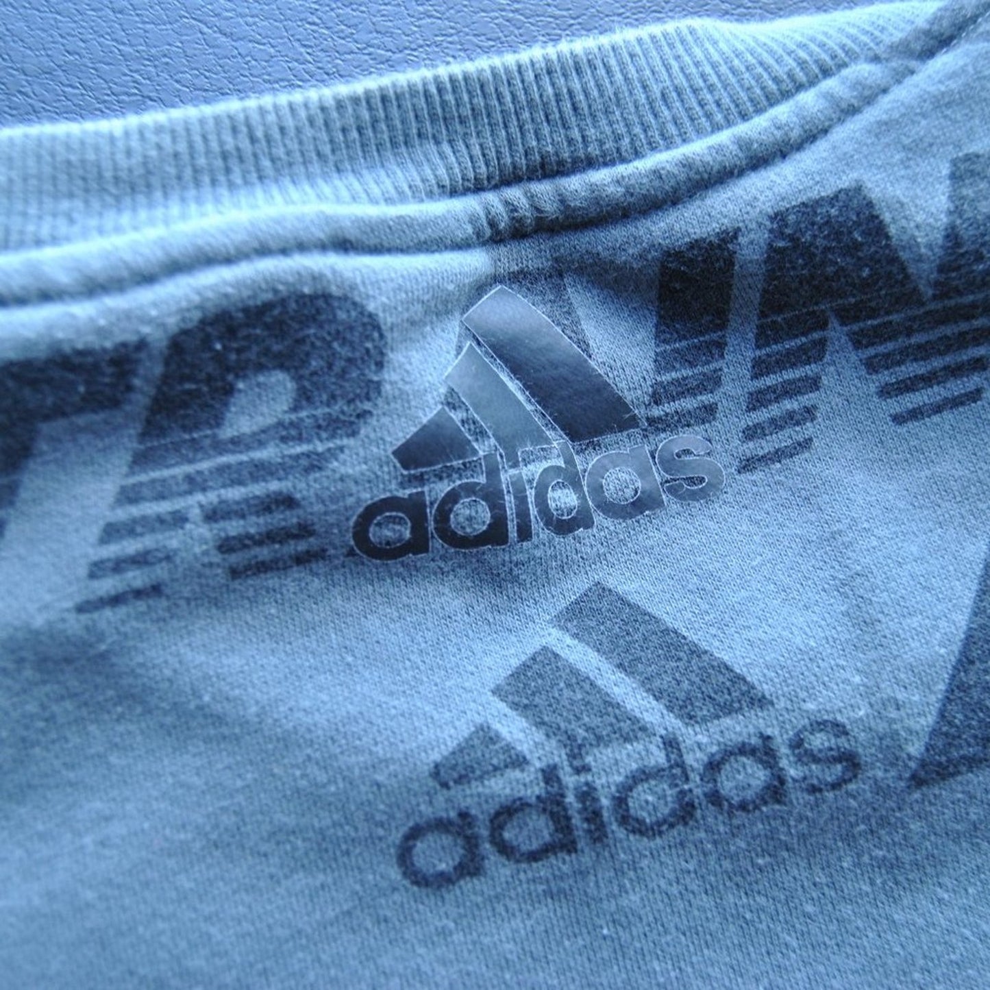 Adidas Training Medium Gray Crewneck Sweater w/ Cool Design