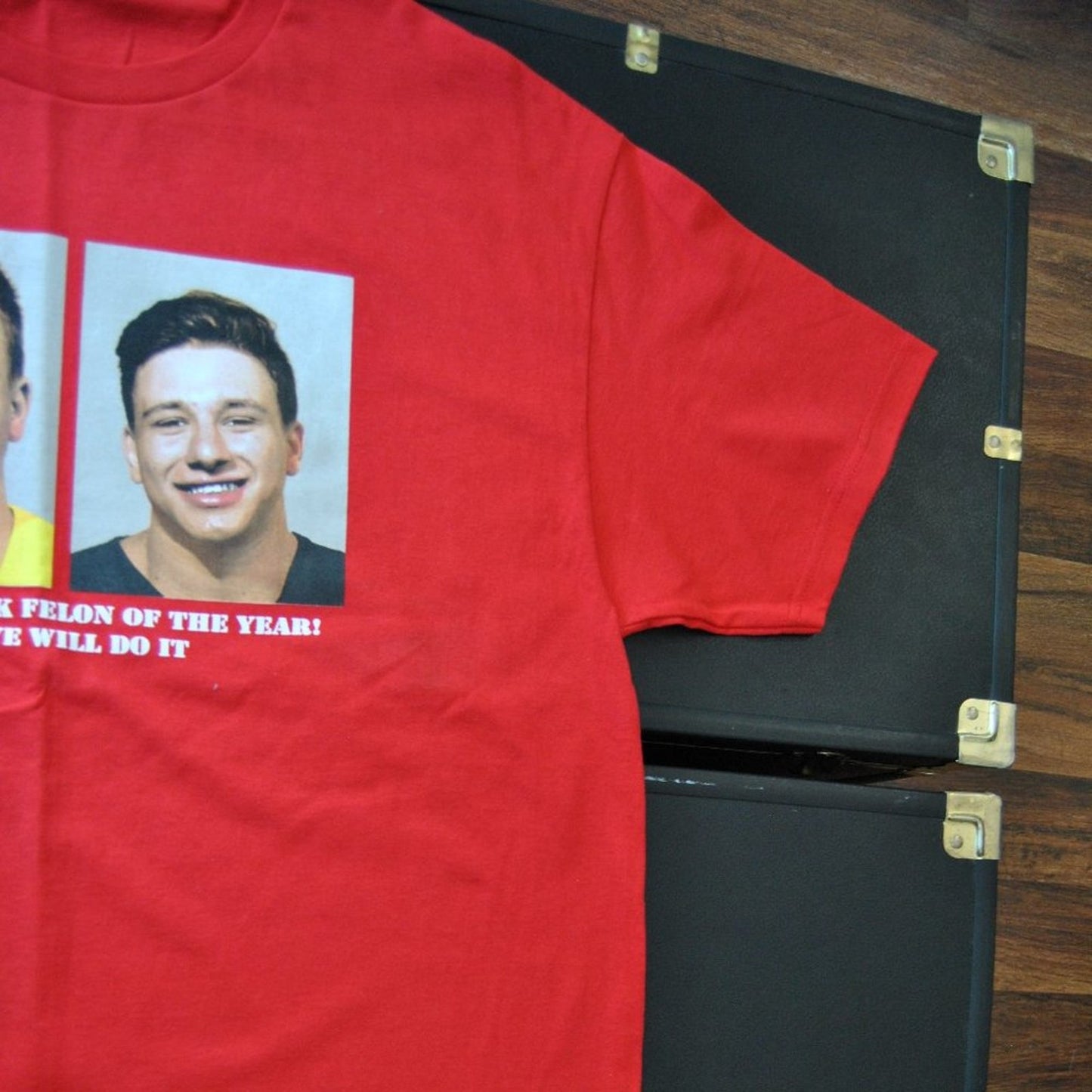 Nelk Boys Full Send "Steve will do it" X-Large Red Short Sleeve Shirt