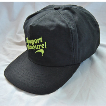 Vintage 90s Newport Pleasure Black Promo Black & Green Snapback Hat