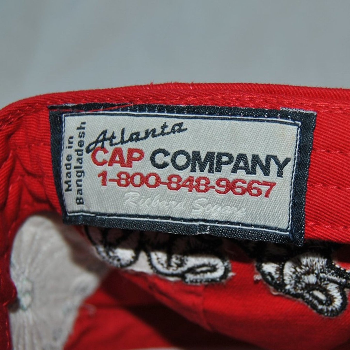 Syria Shrine Circus Vintage Red Embroidered Hat w/ Adjustable Strap