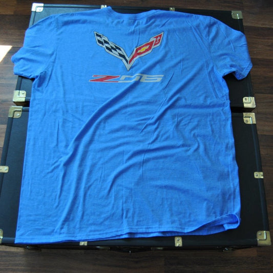 Corvette XX-Large Blue Short Sleeve Shirt