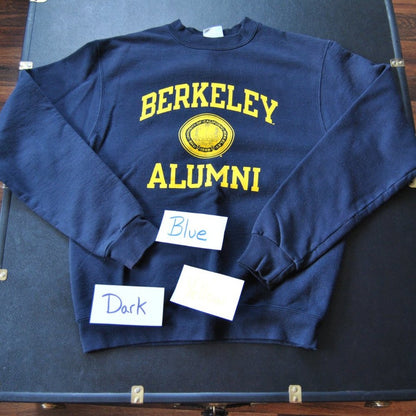 Berkley Alumni Small Blue & Yellow Champion Crewneck Sweater