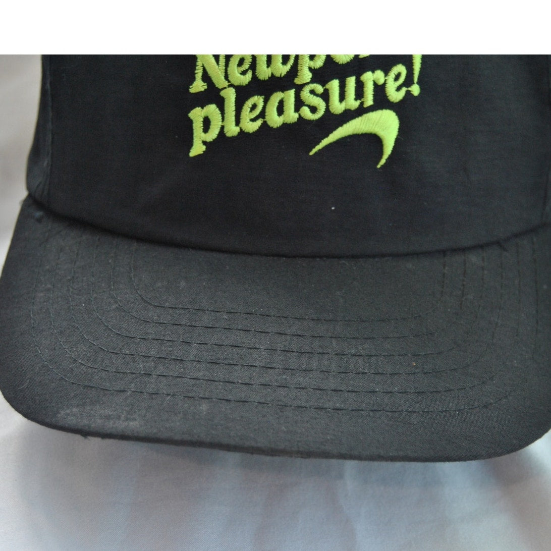 Vintage 90s Newport Pleasure Black Promo Black & Green Snapback Hat