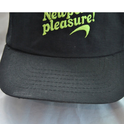 Vintage 90s Newport Pleasure Black Promo Black & Green Snapback Hat