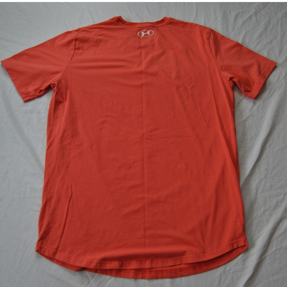 Project Rock Medium Orange Ohana Short Sleeve Shirt