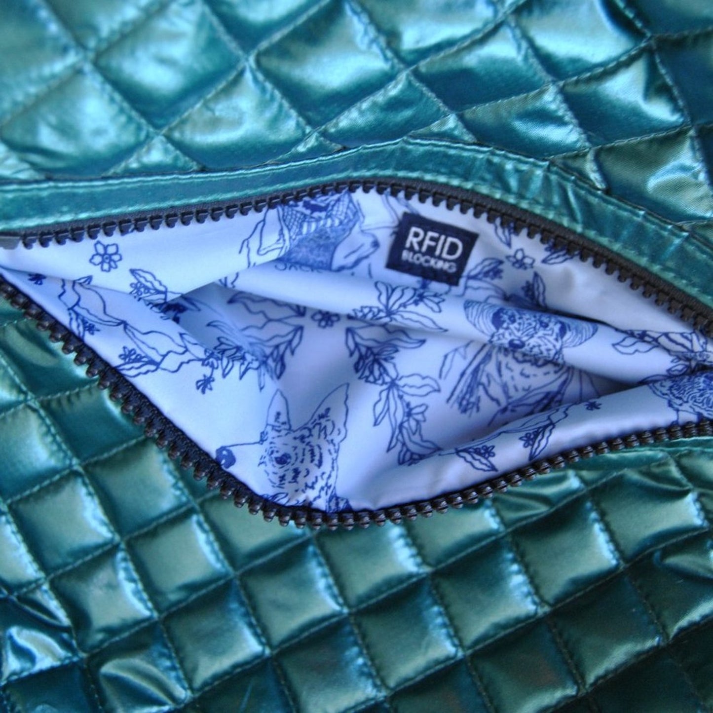 Oliver Thomas x Pelton Very Rare Teal Duffle Bag w/ Small Inner Tote
