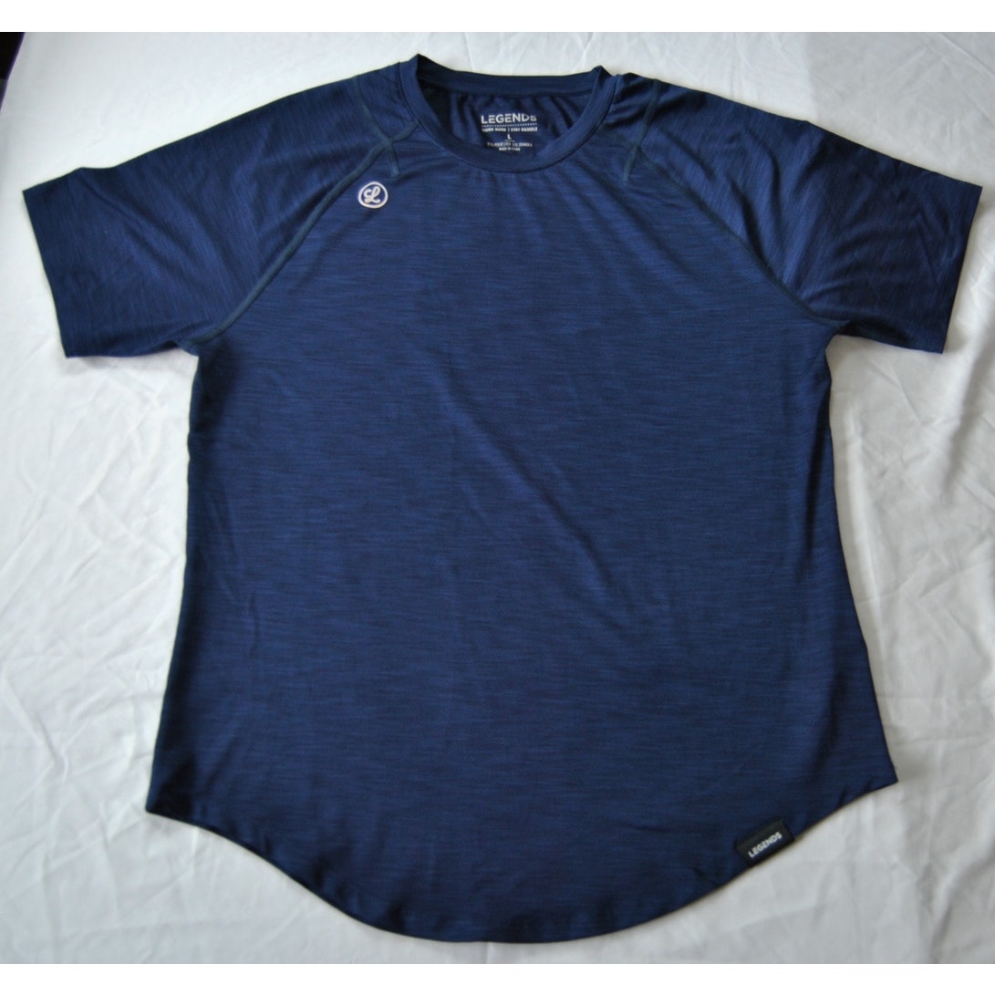 Legends Enzo Tee Anti-microbial & Moisture wicking Navy Blue Short Sleeve Shirt