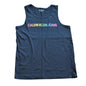 Calvin Klein Medium Black Tank Top w/ Rainbow Logo on Front