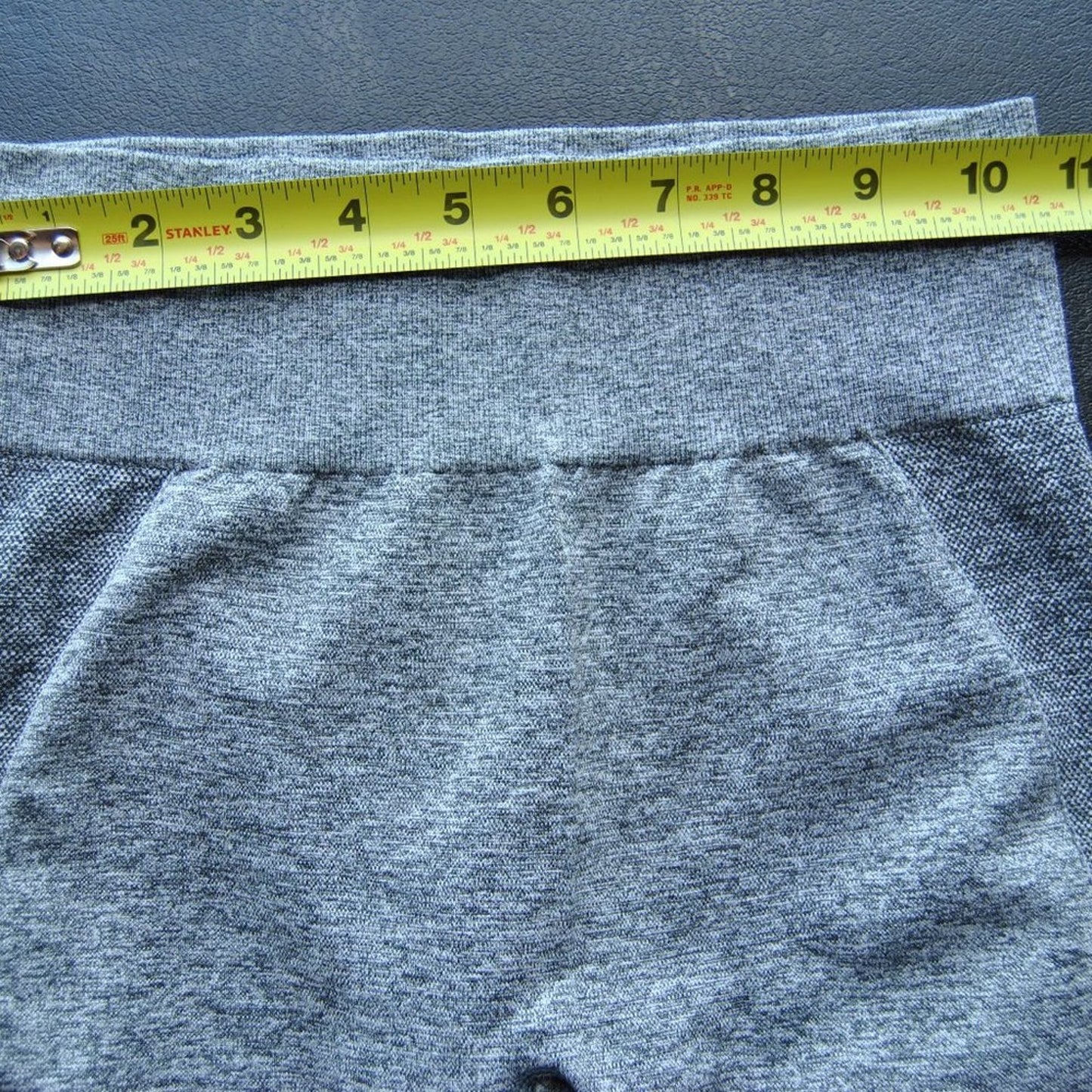 Gymshark X-Small Gray w/ Purple Logo Leggings