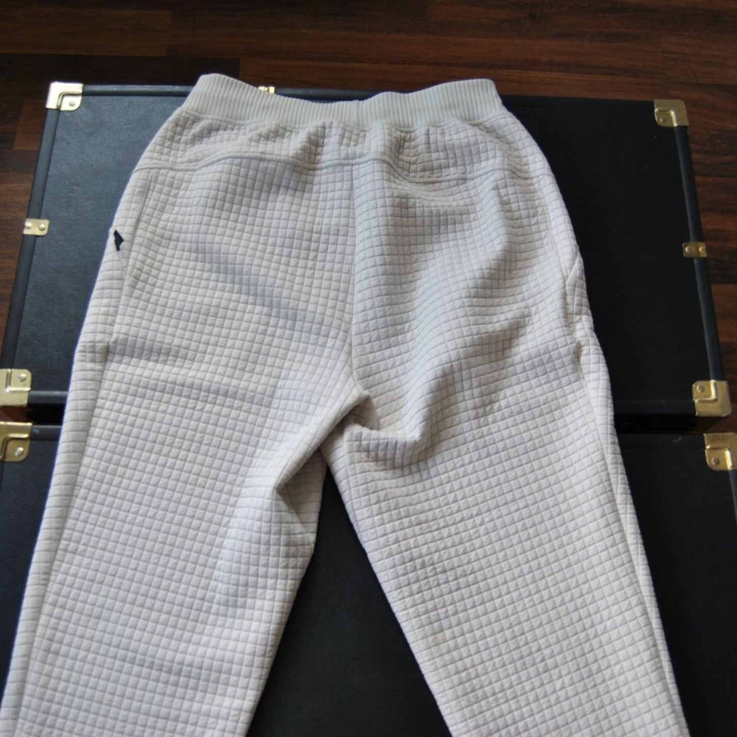 Lululemon Tan Lab Kosaten Textured Grid Jogger Sweatpants w/ Pockets Size: 10