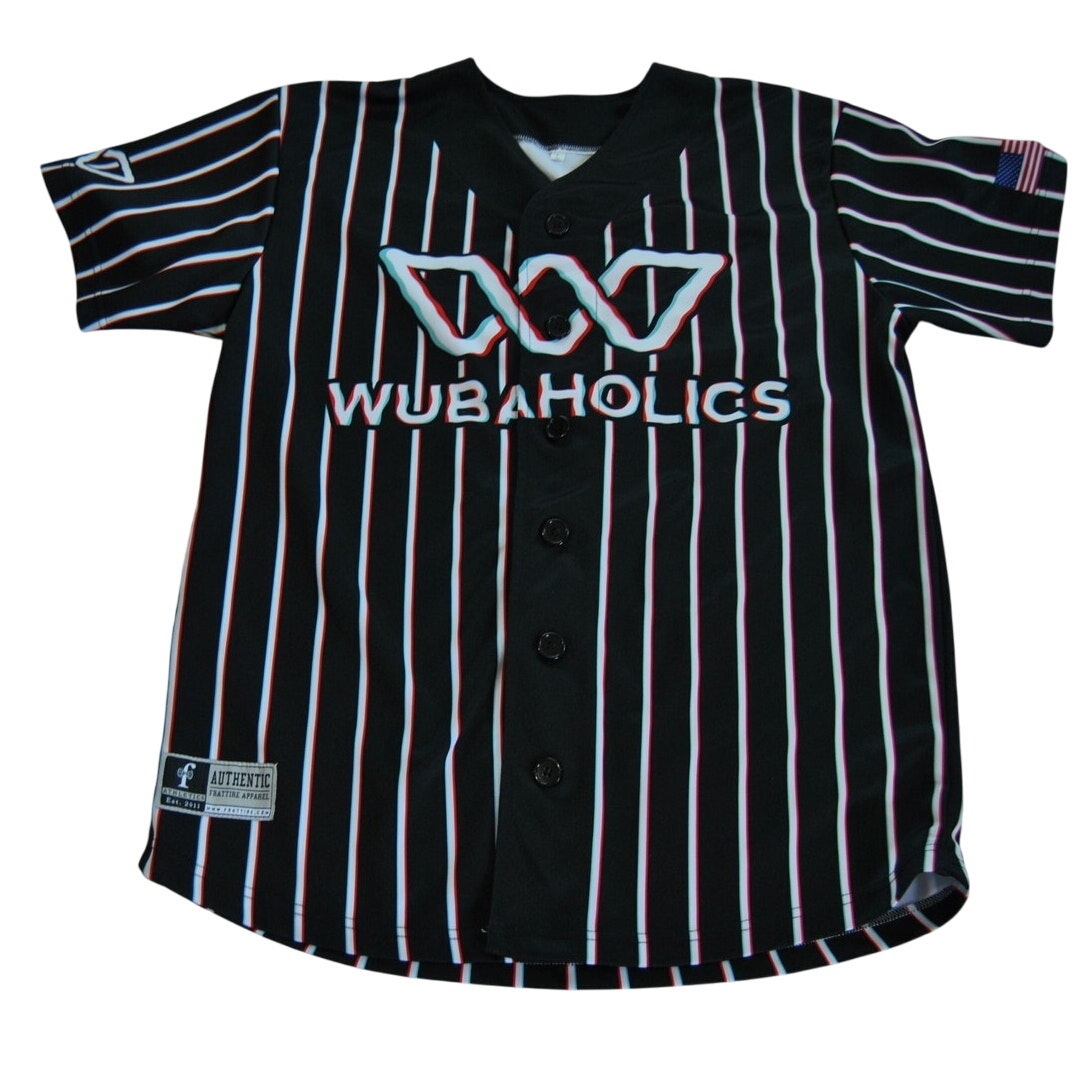 Wubaholics Jersey Shirt Black with Trippy Stripes #19