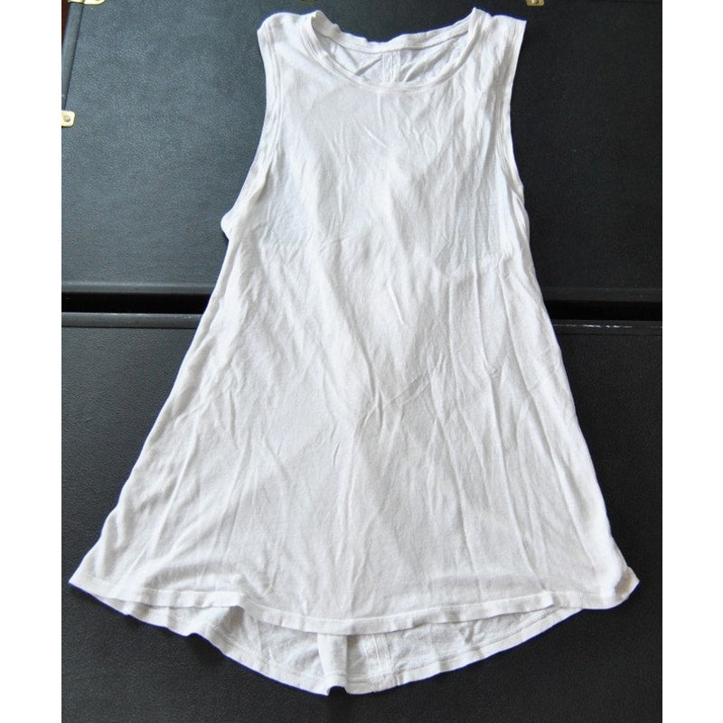Lululemon White Crossback Tank Top