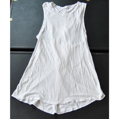 Lululemon White Crossback Tank Top