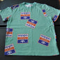 Adidas Repeat Logo Throughout Medium Short Sleeve Shirt