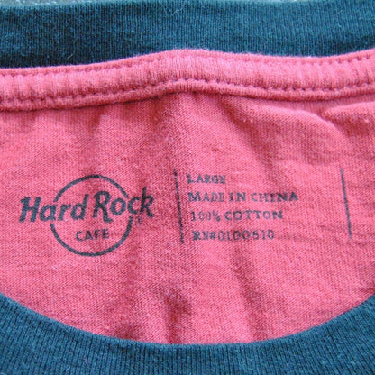 Hard Rock Café Pittsburgh Large Red Short Sleeve Shirt
