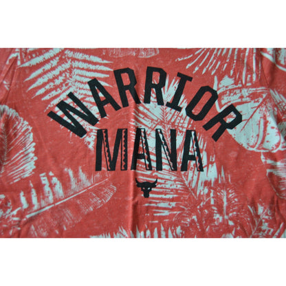 Under Armour The Rock Warrior Mana Floral Pattern Short Sleeve Shirt