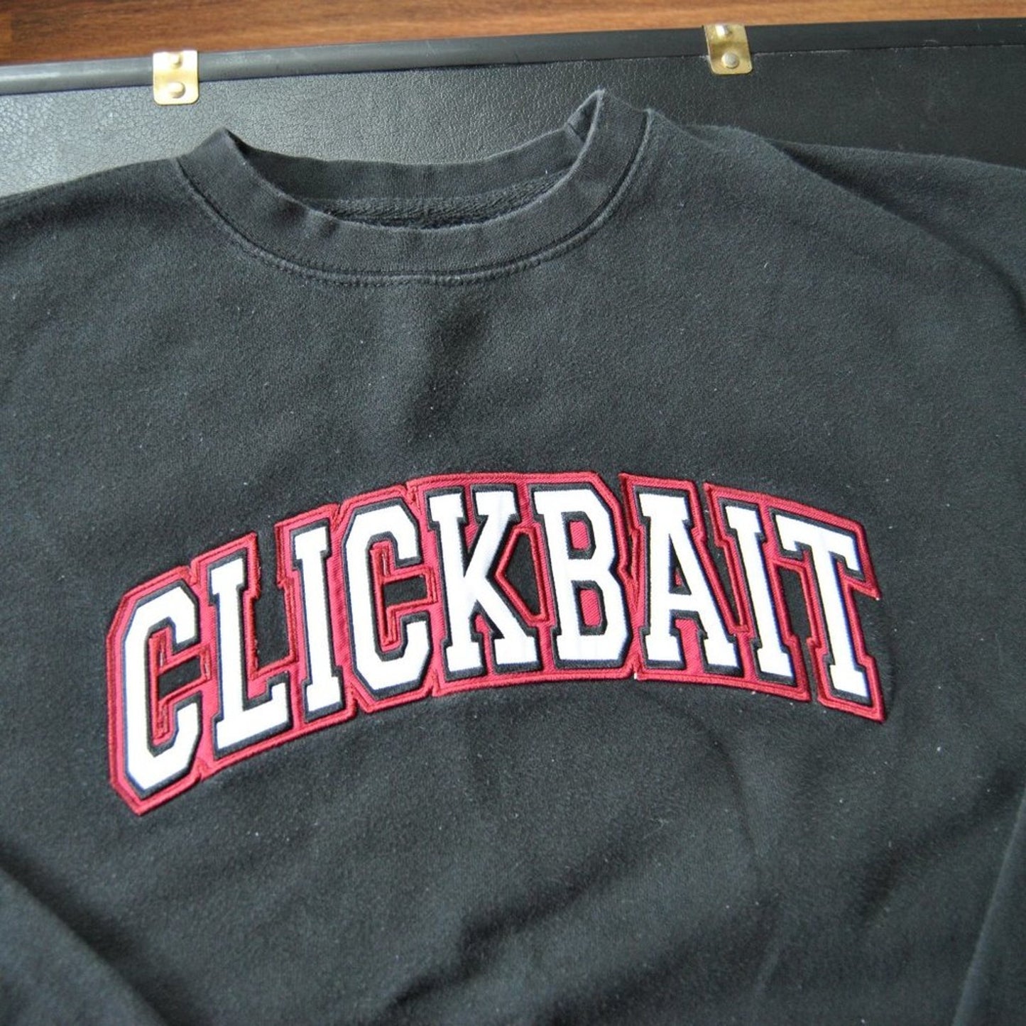 Clickbait Crewneck Sweater Black