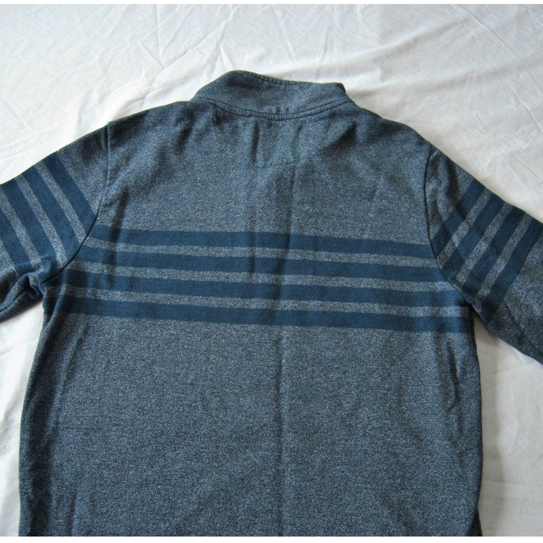 Banana Republic Medium Blue Quarter Button-up Sweater