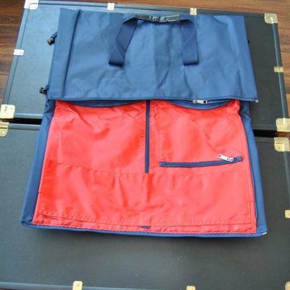First Class Travel Duffle Bag Blue and Red