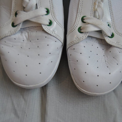 Lacoste White & Green Shoes Men's Size: 13