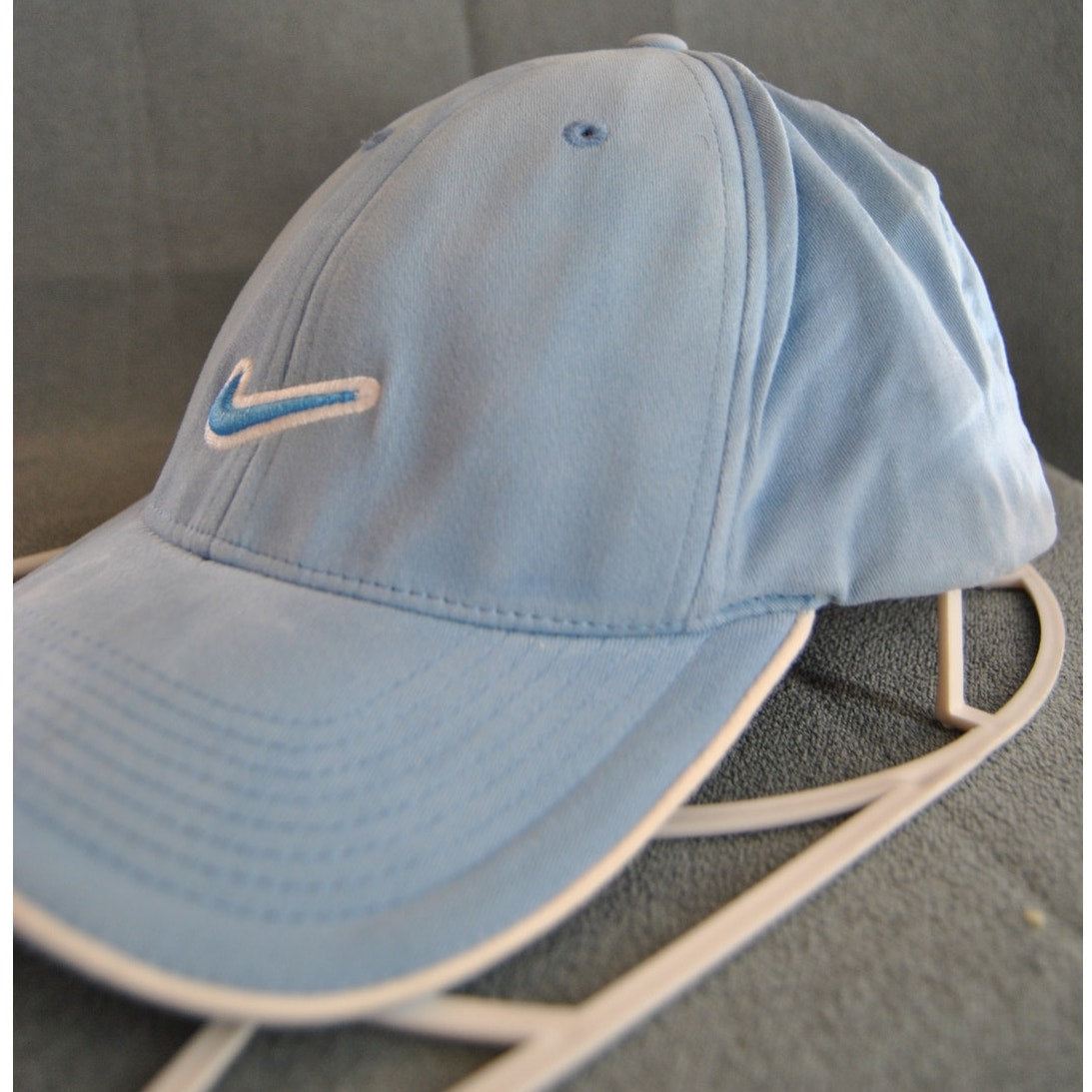 Nike Classic Baby Blue Fitted Curved Brim Hat
