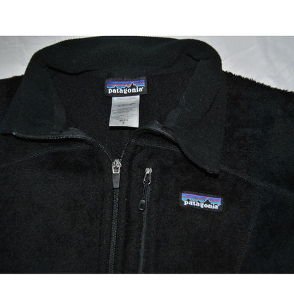 Patagonia Polartec Regulator R4 Black Full Zip Up Fleece Jacket Small