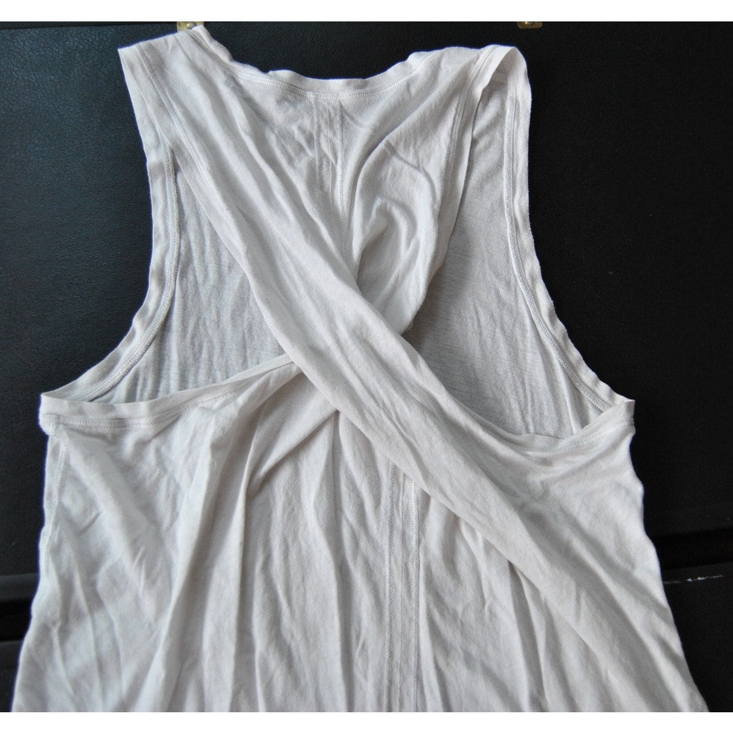 Lululemon White Crossback Tank Top