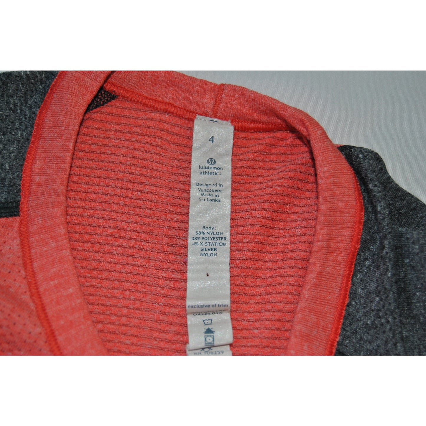 Lululemon Swiftly Tech Pink w/ Gray Size 4 Sleeves Long-Sleeve