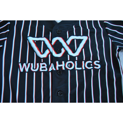 Wubaholics Jersey Shirt Black with Trippy Stripes #19