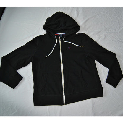 Tommy Hilfiger Medium Black Full Zip-up Lightweight Hoodie