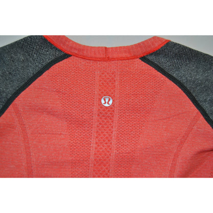 Lululemon Swiftly Tech Pink w/ Gray Size 4 Sleeves Long-Sleeve