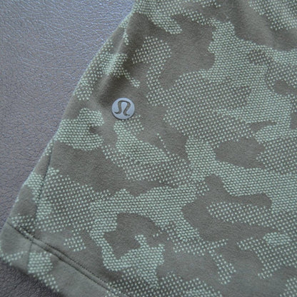 Lululemon Large Surge Warm Heritage Camo Olive Green 1/2 Zip Pullover