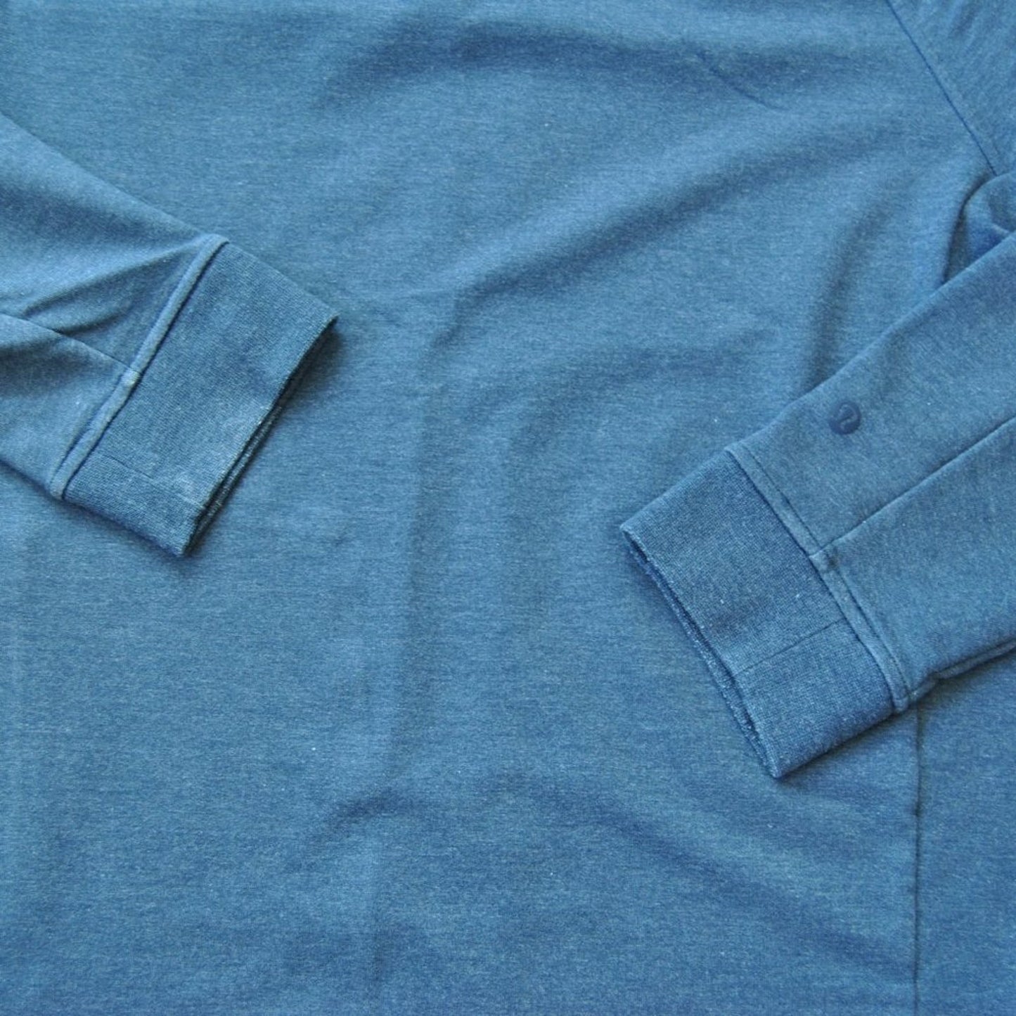 Lululemon Medium Blue Crewneck Sweater w/ 1/2 zip Side w/ Hidden Pocket