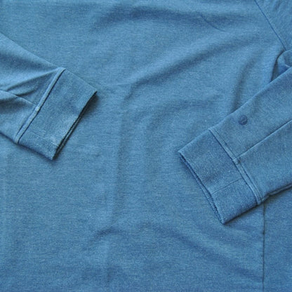 Lululemon Medium Blue Crewneck Sweater w/ 1/2 zip Side w/ Hidden Pocket