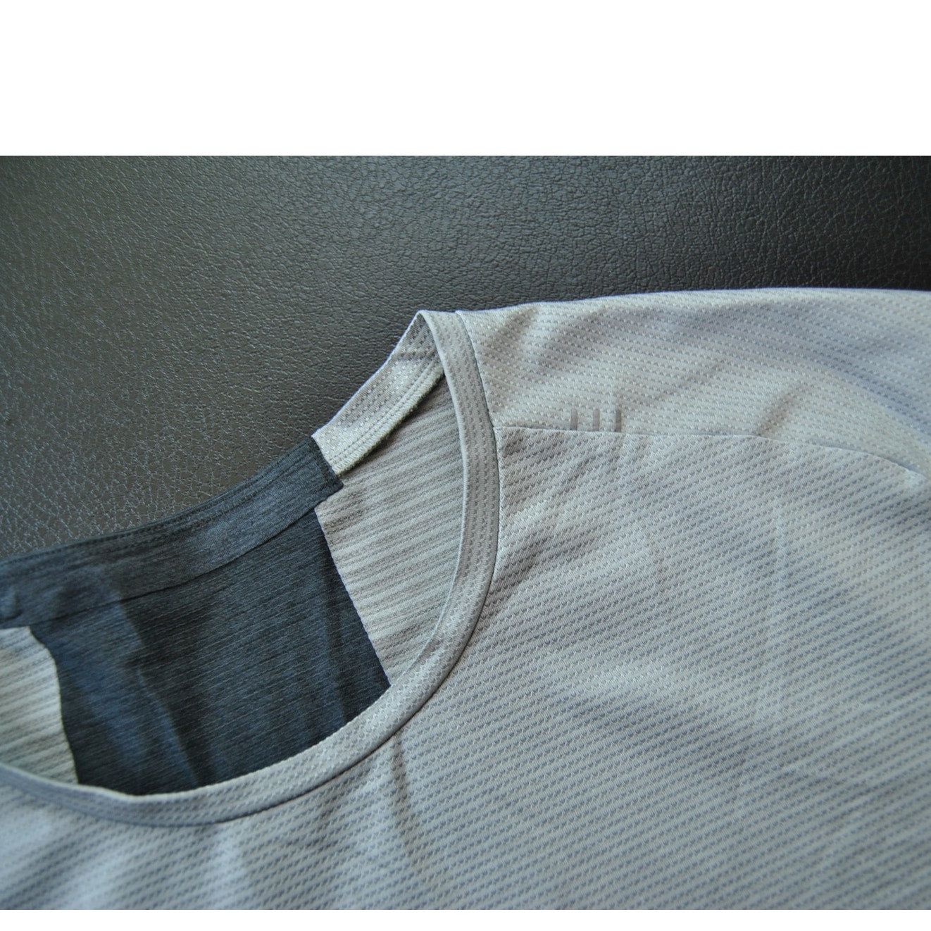 Lululemon Two Toned Gray Short Sleeve Shirt